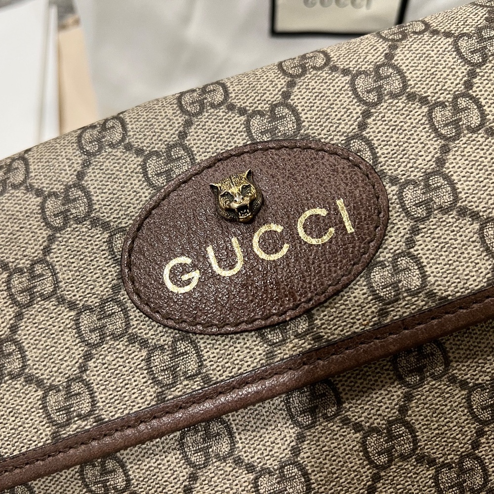 Gucci GG Supreme Canvas Monogram Belt Bag w/canvas tote bag - Picture 9 of 16